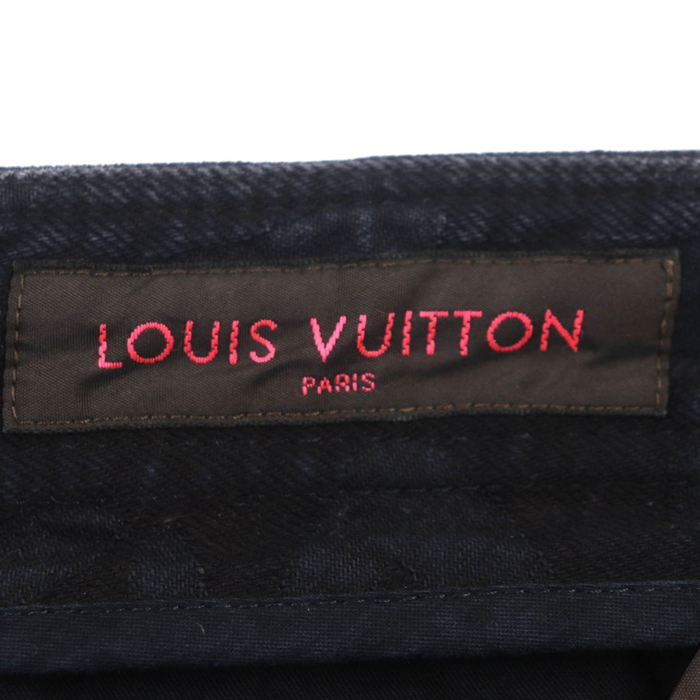 LOUIS VUITTON Denim pants cotton black 42