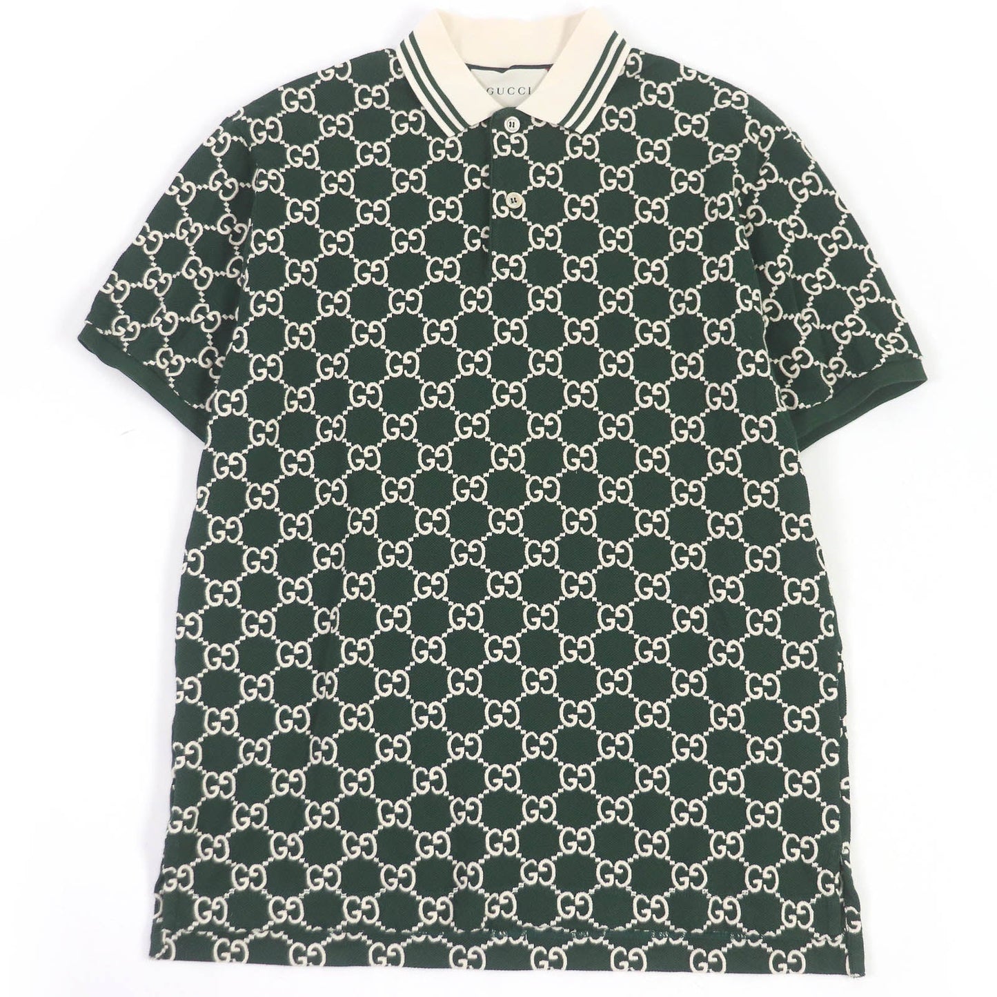 GUCCI Short sleeve polo shirt 598956 cotton green S