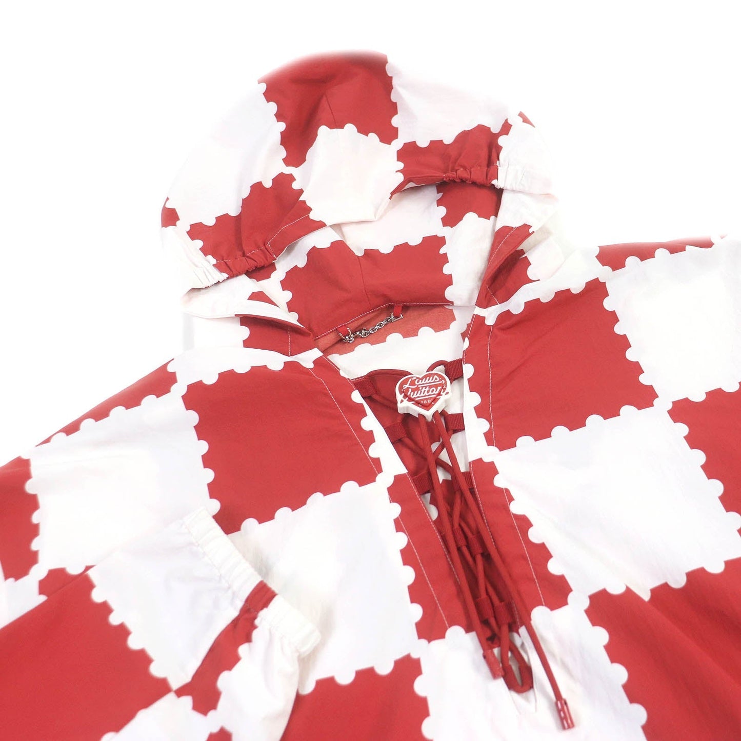 LOUIS VUITTON Blouson Nylon White red NIGO 50