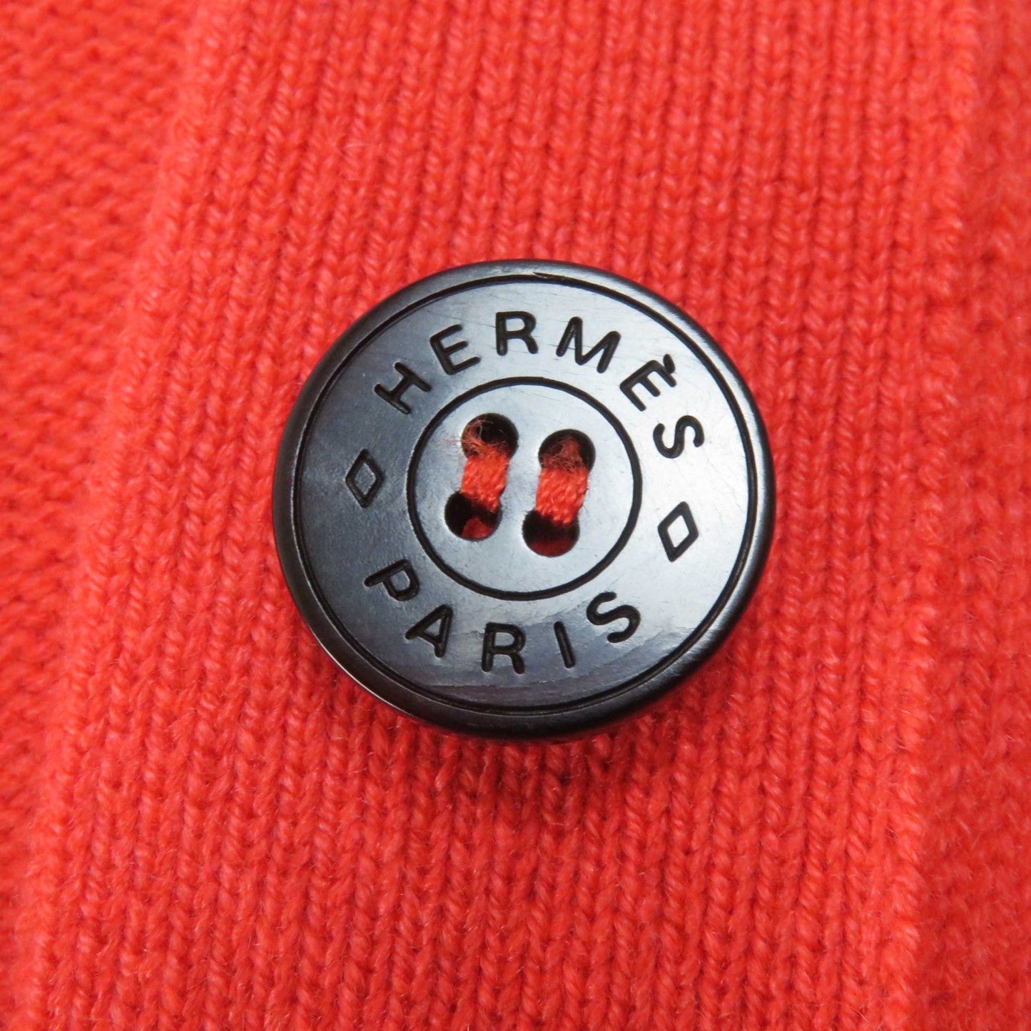 HERMES cardigan cashmere Orange 34
