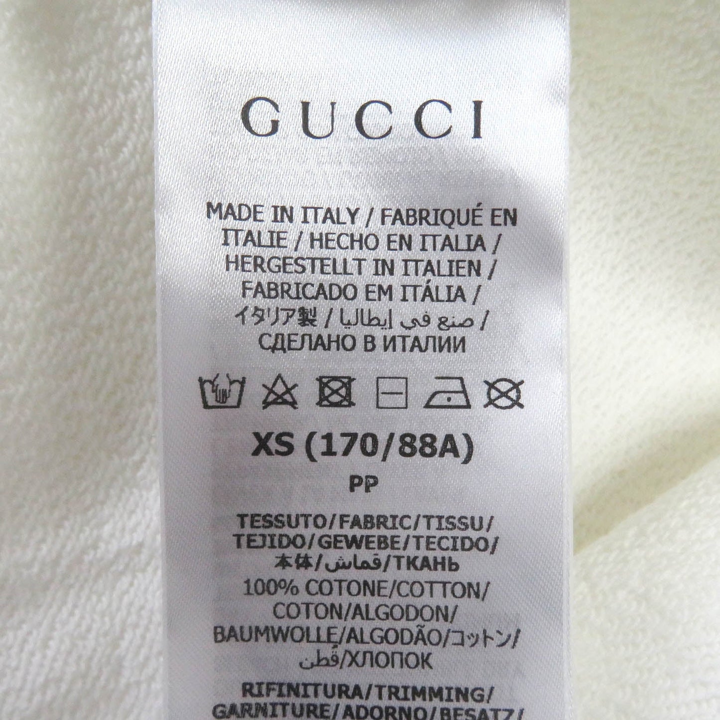 GUCCI Hoodie 722967 cotton white XS