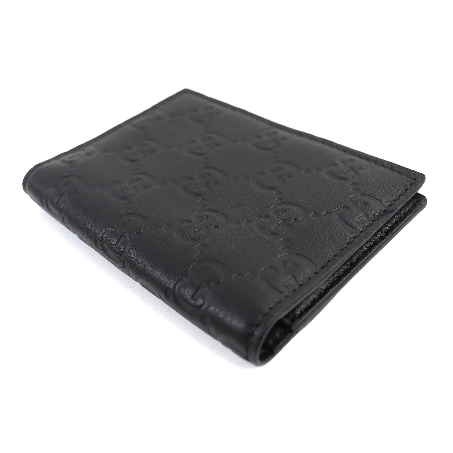 GUCCI Card Case 146230 leather black
