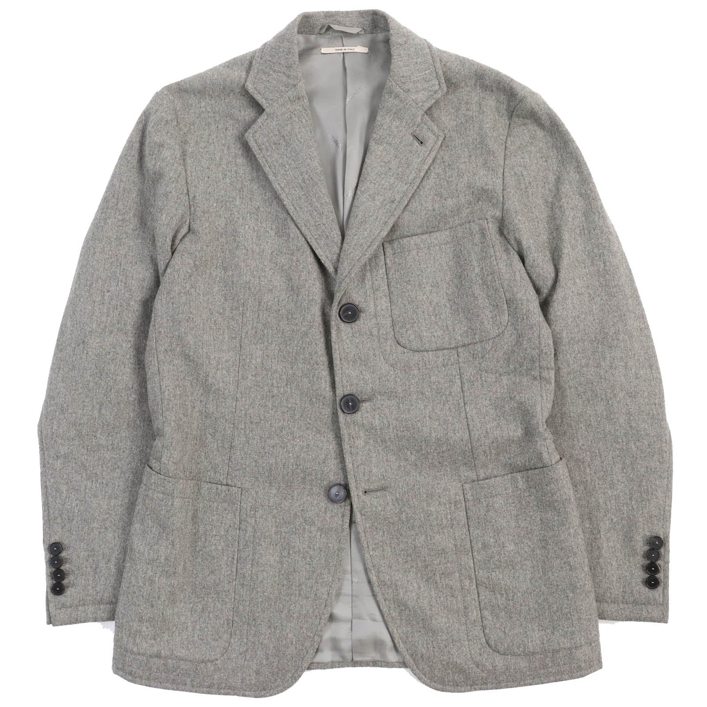 HERMES tailored jacket wool gray 46