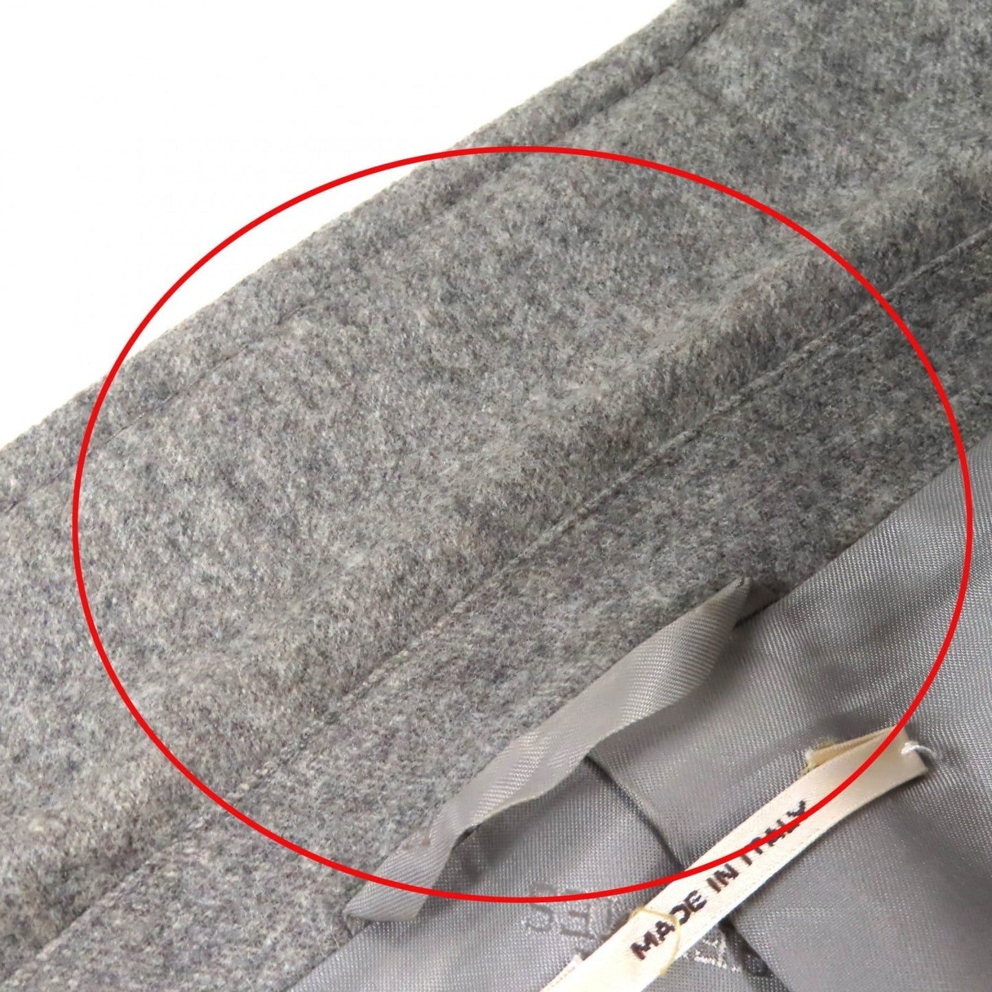 HERMES tailored jacket wool gray 46