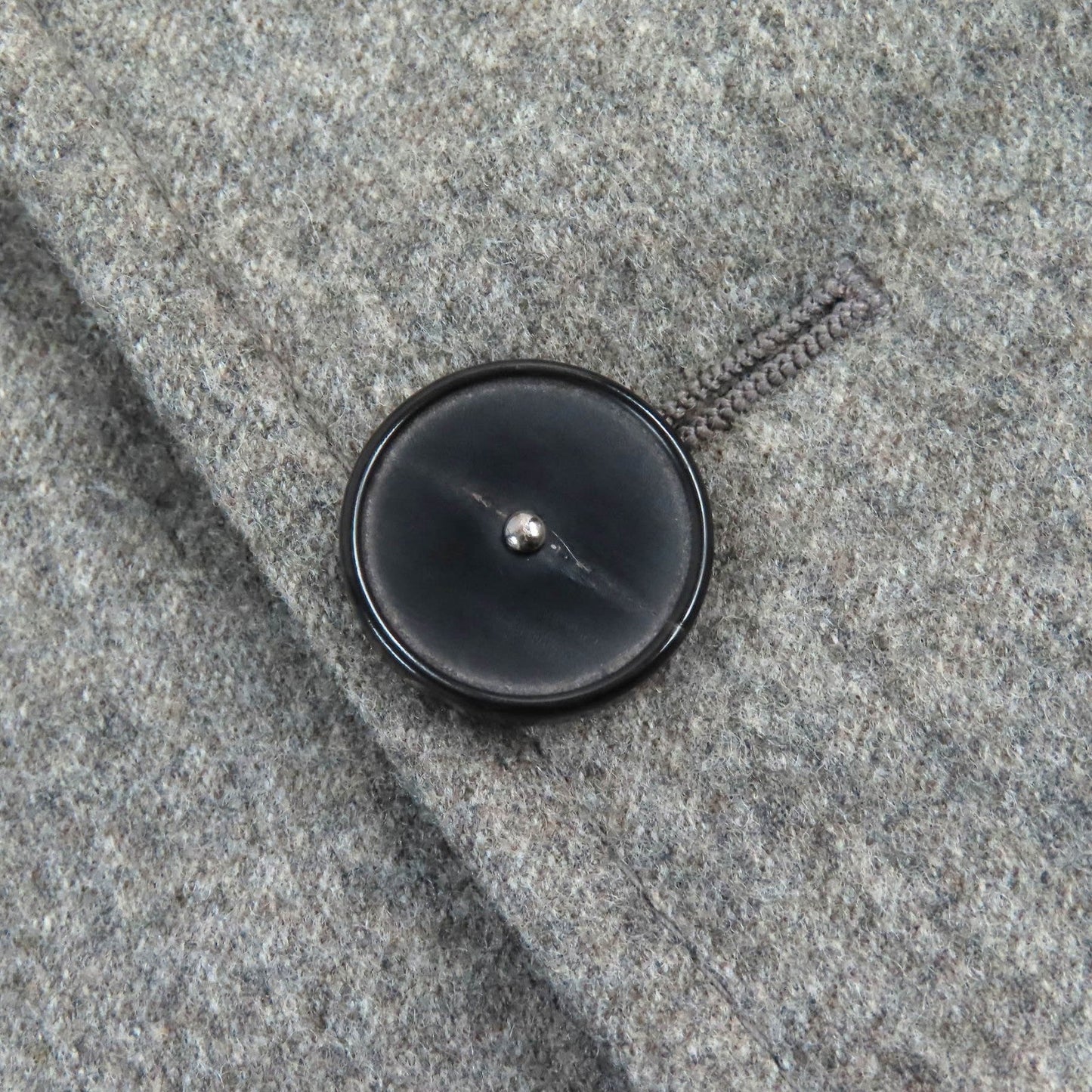 HERMES tailored jacket wool gray 46