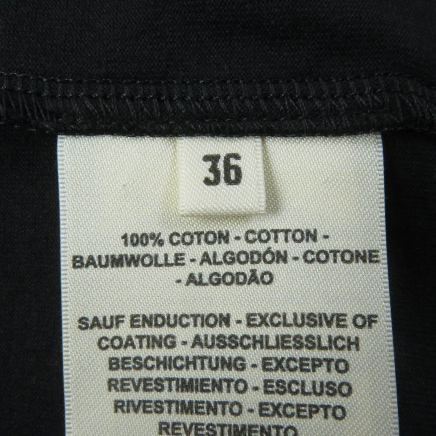HERMES Short sleeve T-shirt cotton black Morning walk on the Matin Promenade 36
