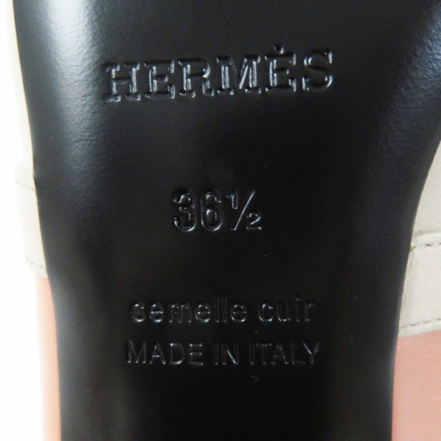 HERMES Mule leather Multi Blossom 36.5
