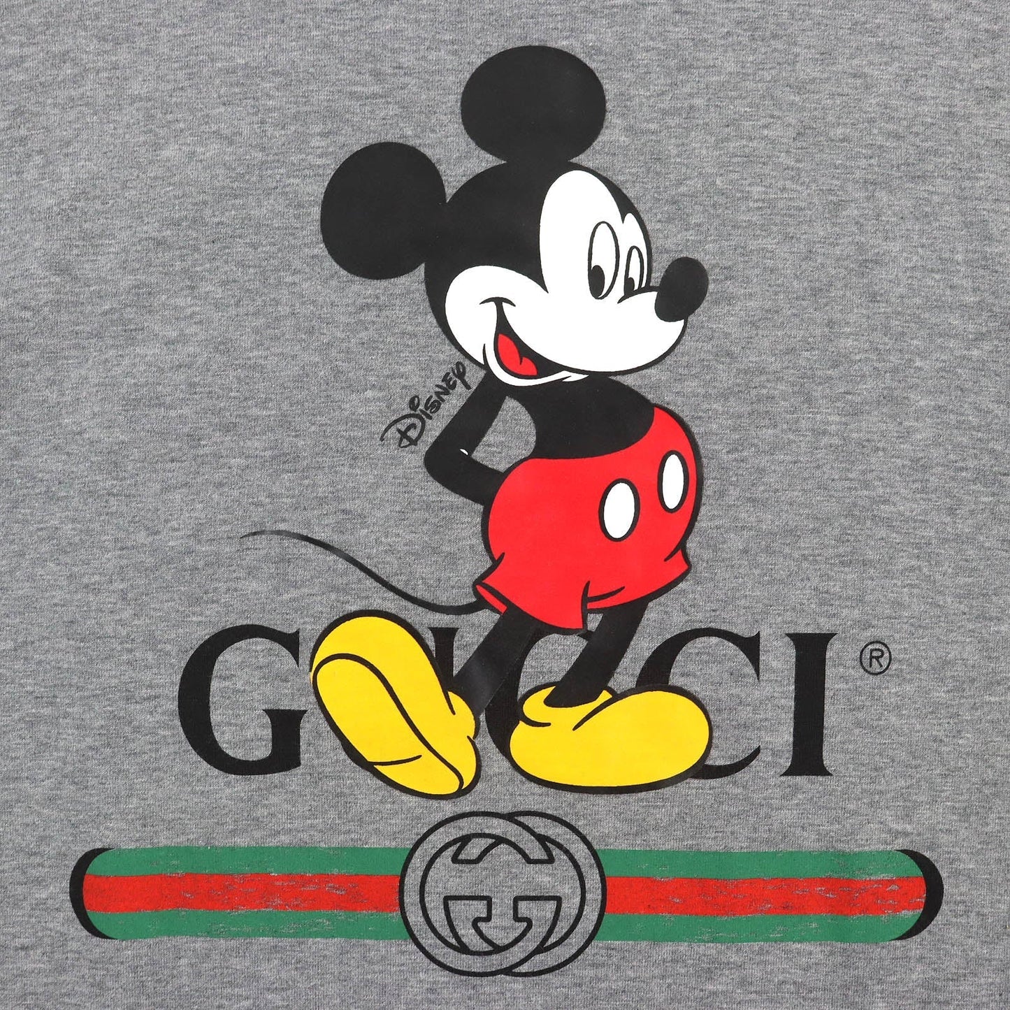 GUCCI Short sleeve T-shirt 565806 XJB67 cotton Gray multicolor XS
