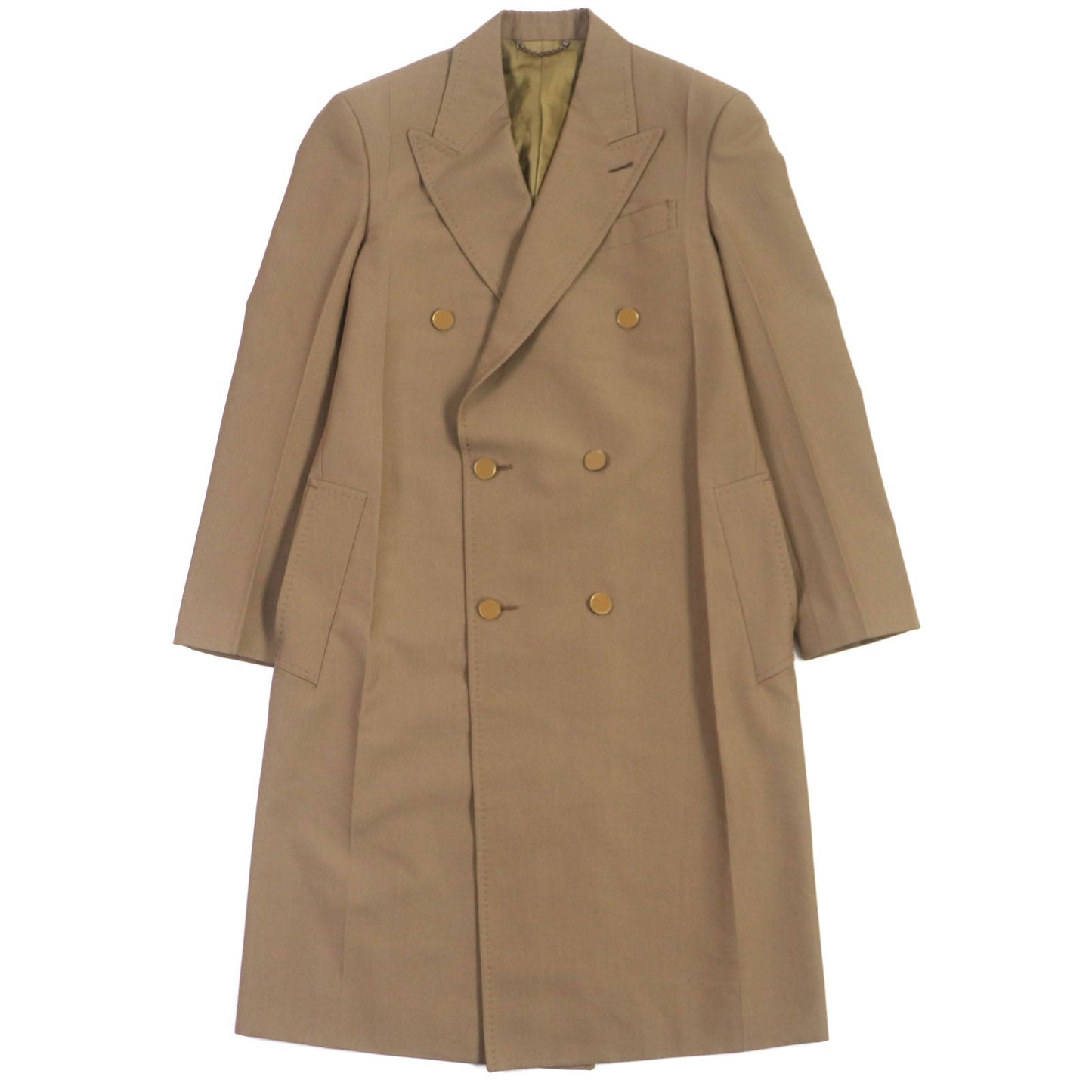 LOUIS VUITTON coat HGC70E wool Brown Plain Rainbow Poppy Dorothy 44