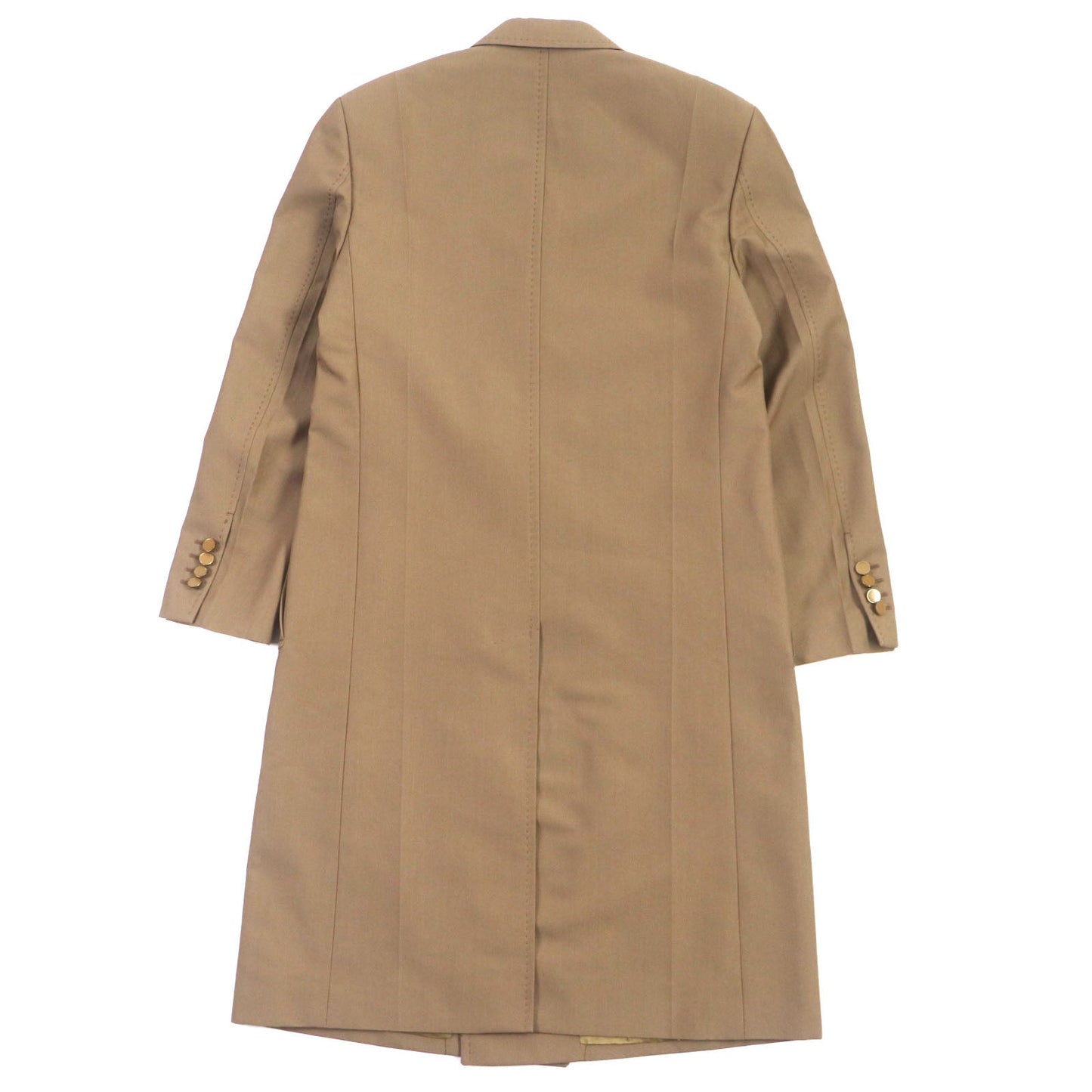 LOUIS VUITTON coat HGC70E wool Brown Plain Rainbow Poppy Dorothy 44