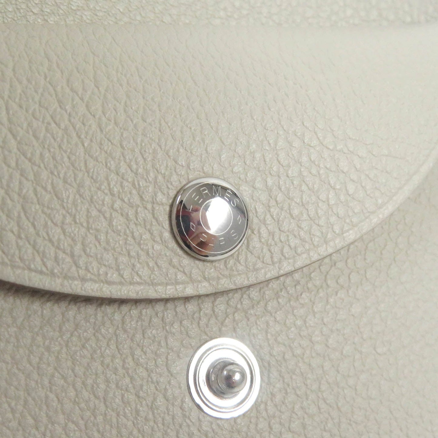 HERMES Coin case Evercolor Beton Calvi duo