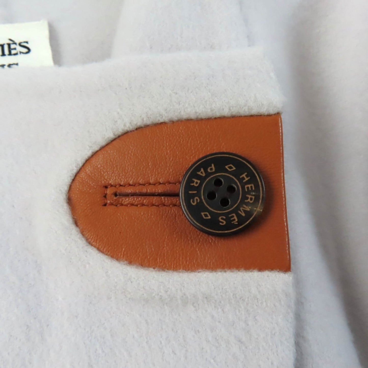 HERMES No color jacket cashmere Light gray 36