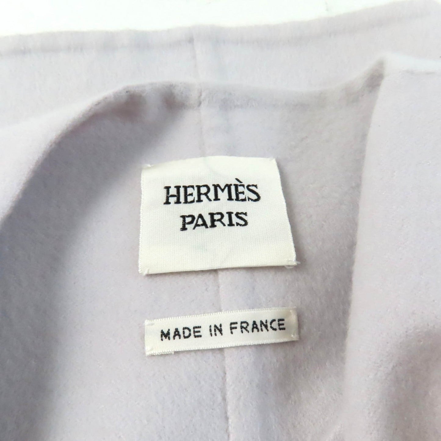 HERMES No color jacket cashmere Light gray 36