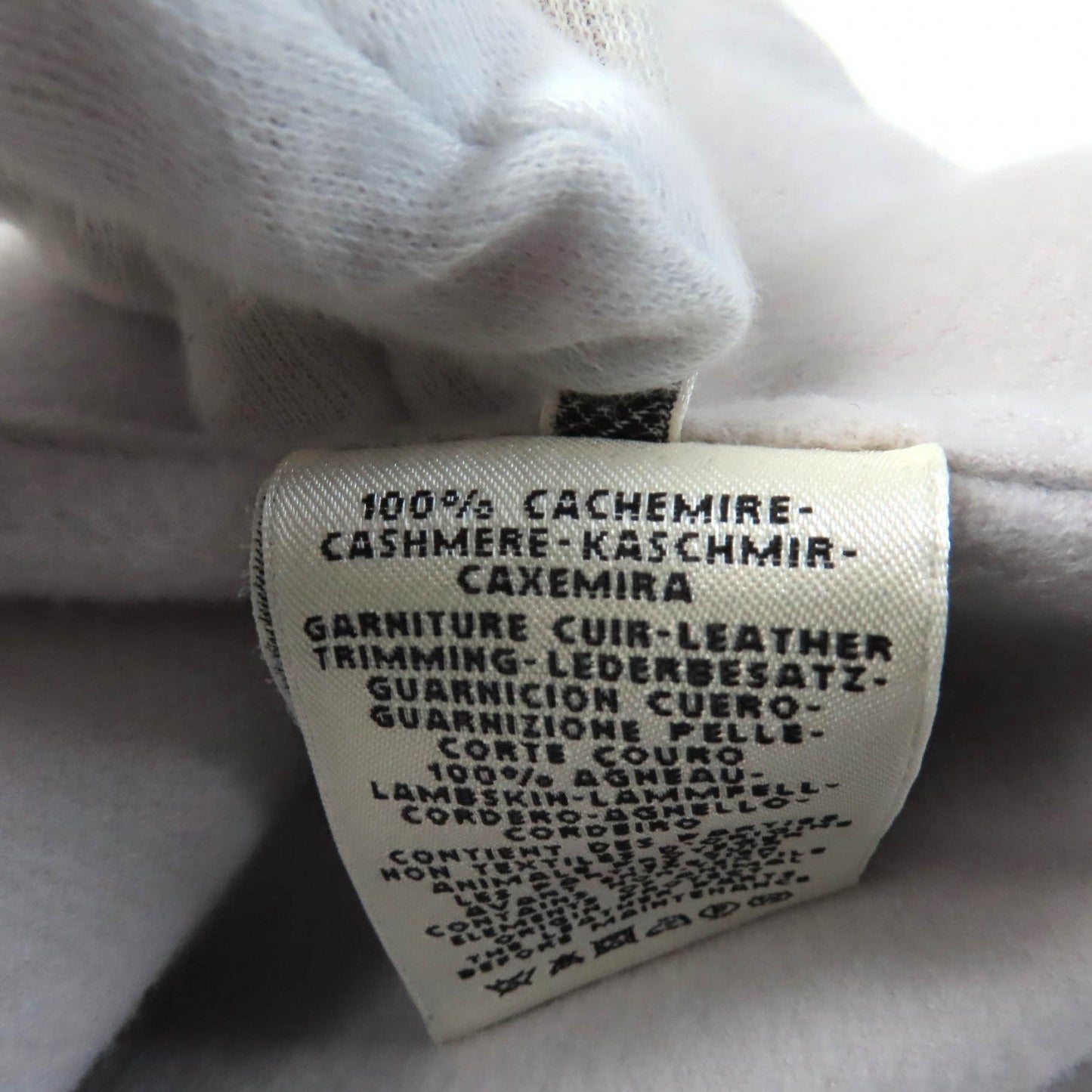 HERMES No color jacket cashmere Light gray 36