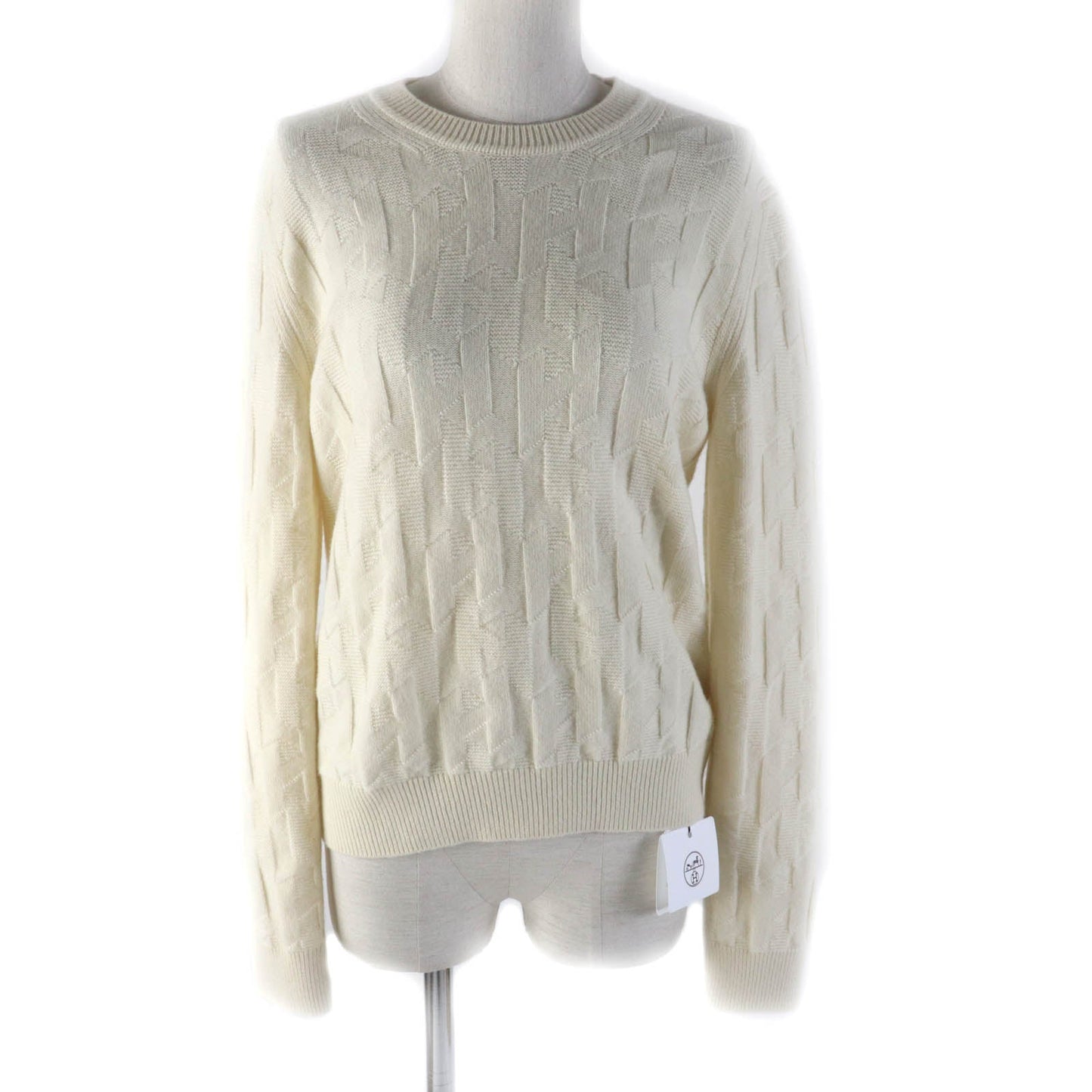 HERMES knit 3H2617D4 wool Ivory 40