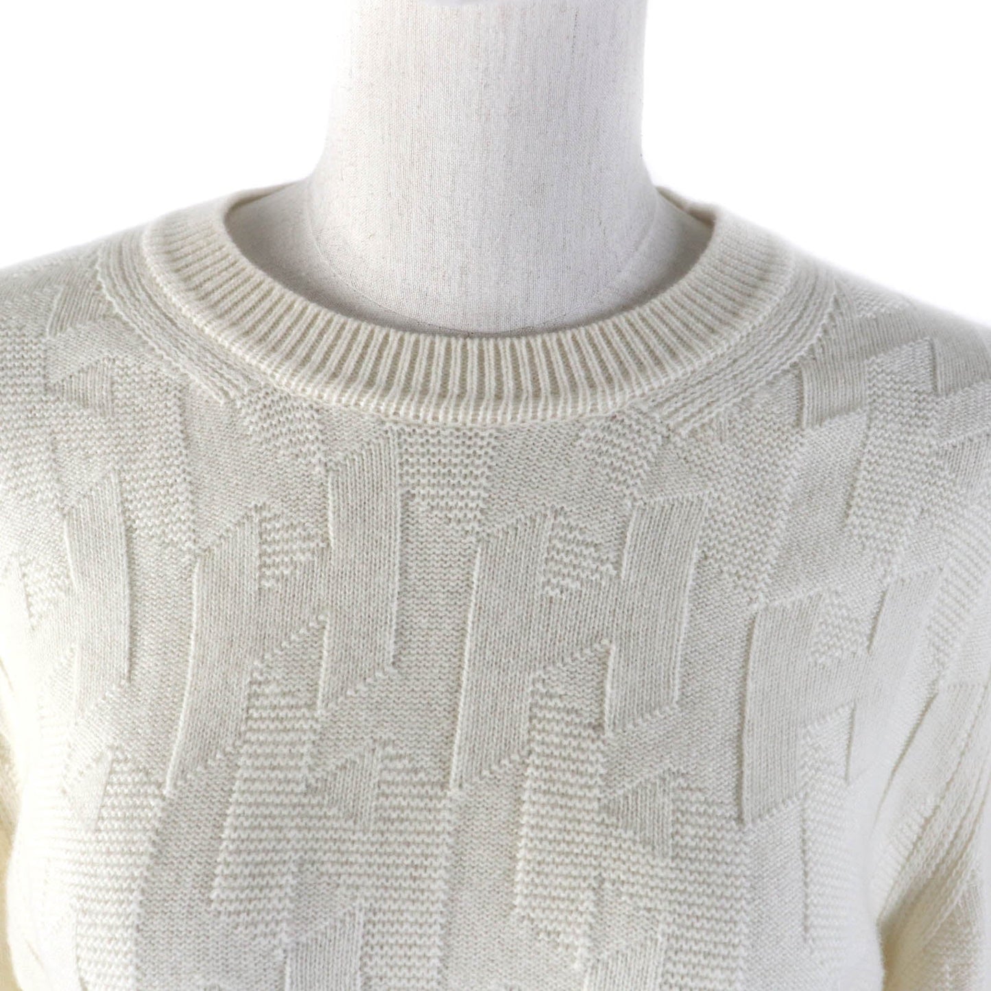 HERMES knit 3H2617D4 wool Ivory 40