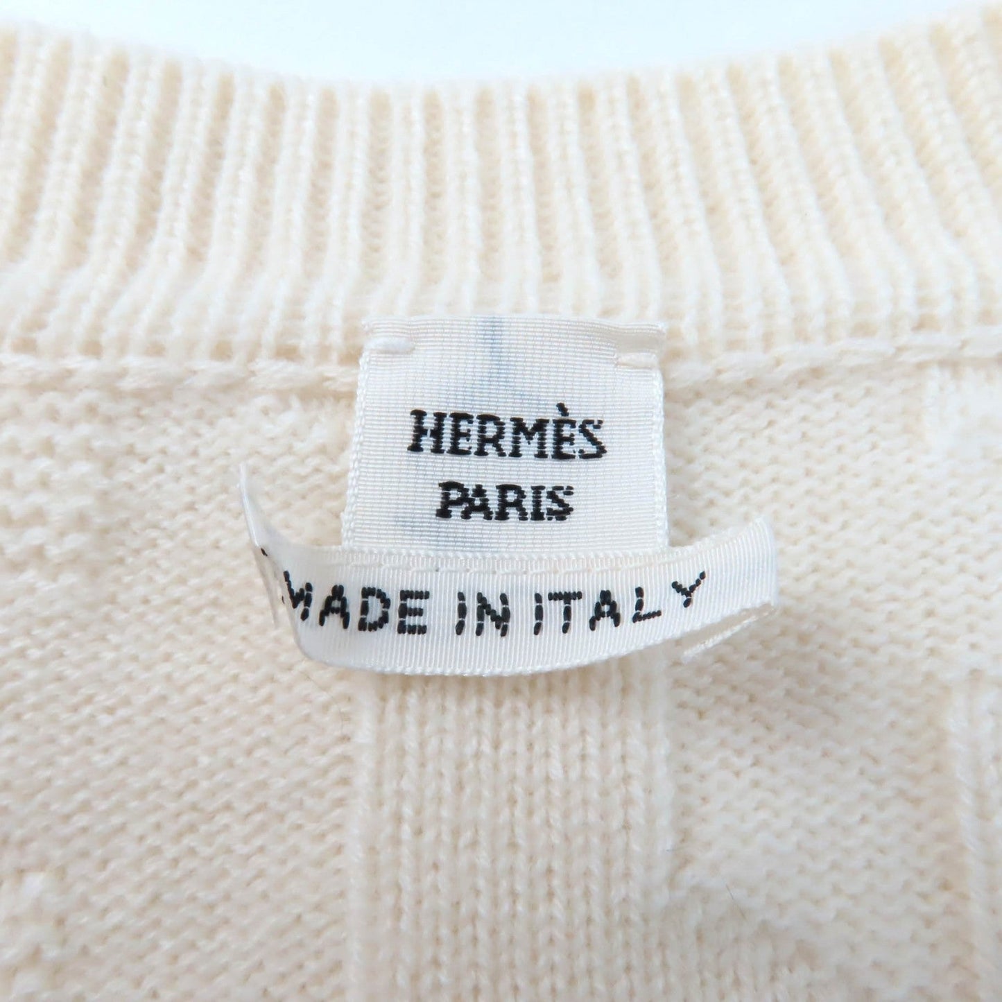 HERMES knit 3H2617D4 wool Ivory 40