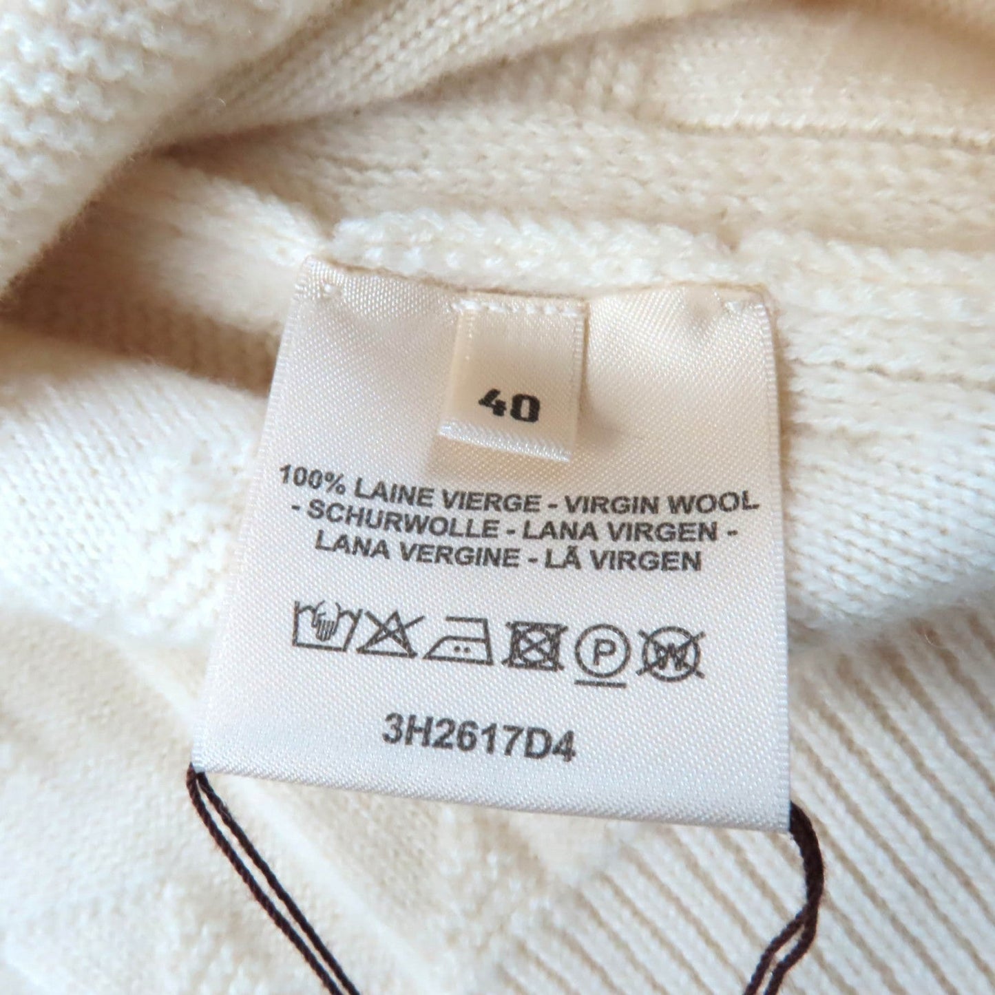 HERMES knit 3H2617D4 wool Ivory 40