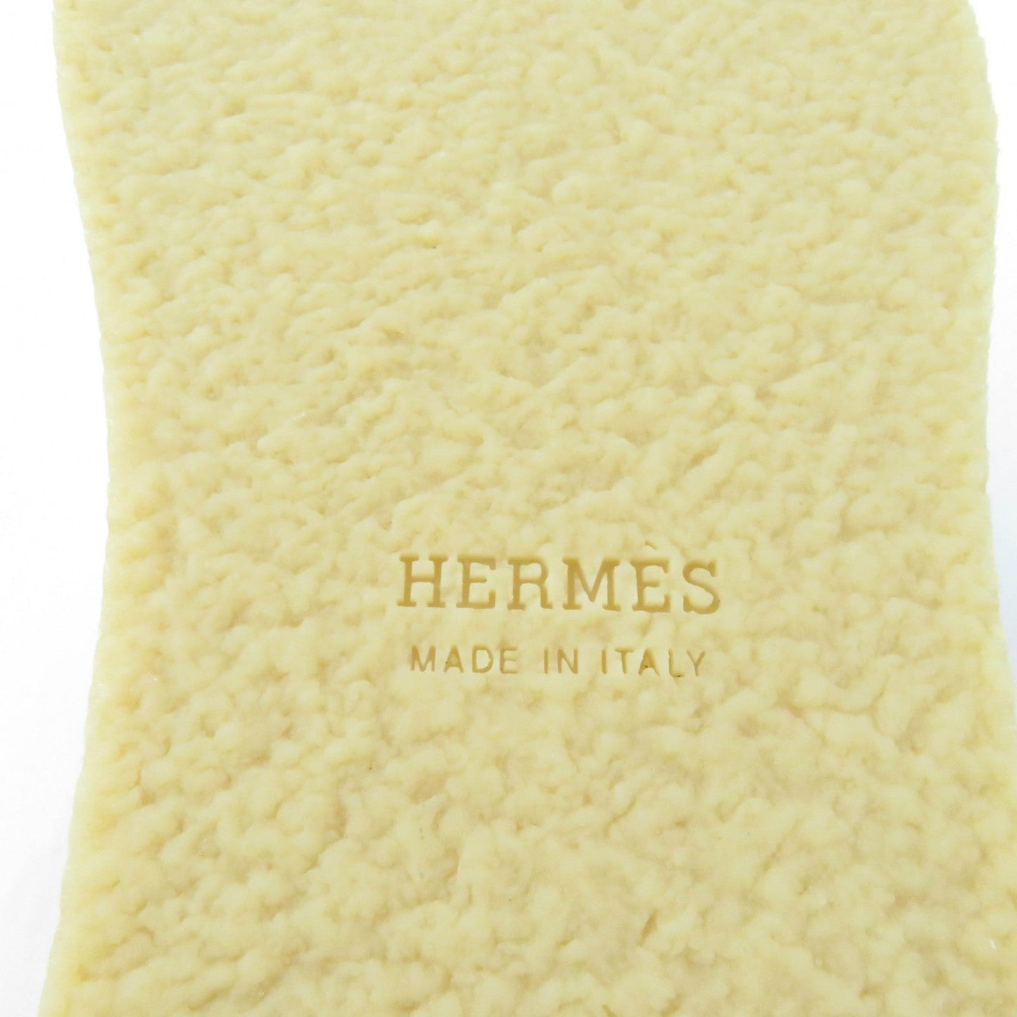 HERMES Sandals leather black Earth 37
