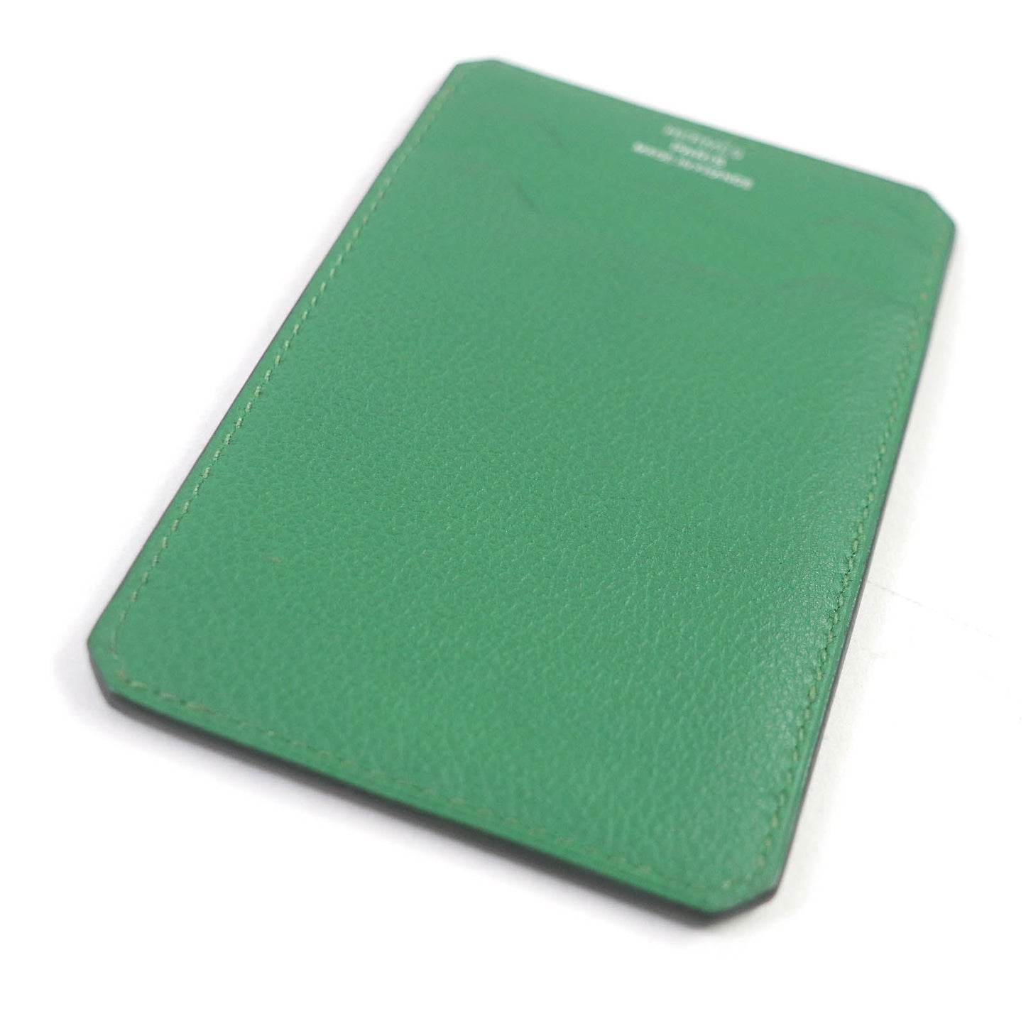HERMES Card Case Epsom green City 3CC