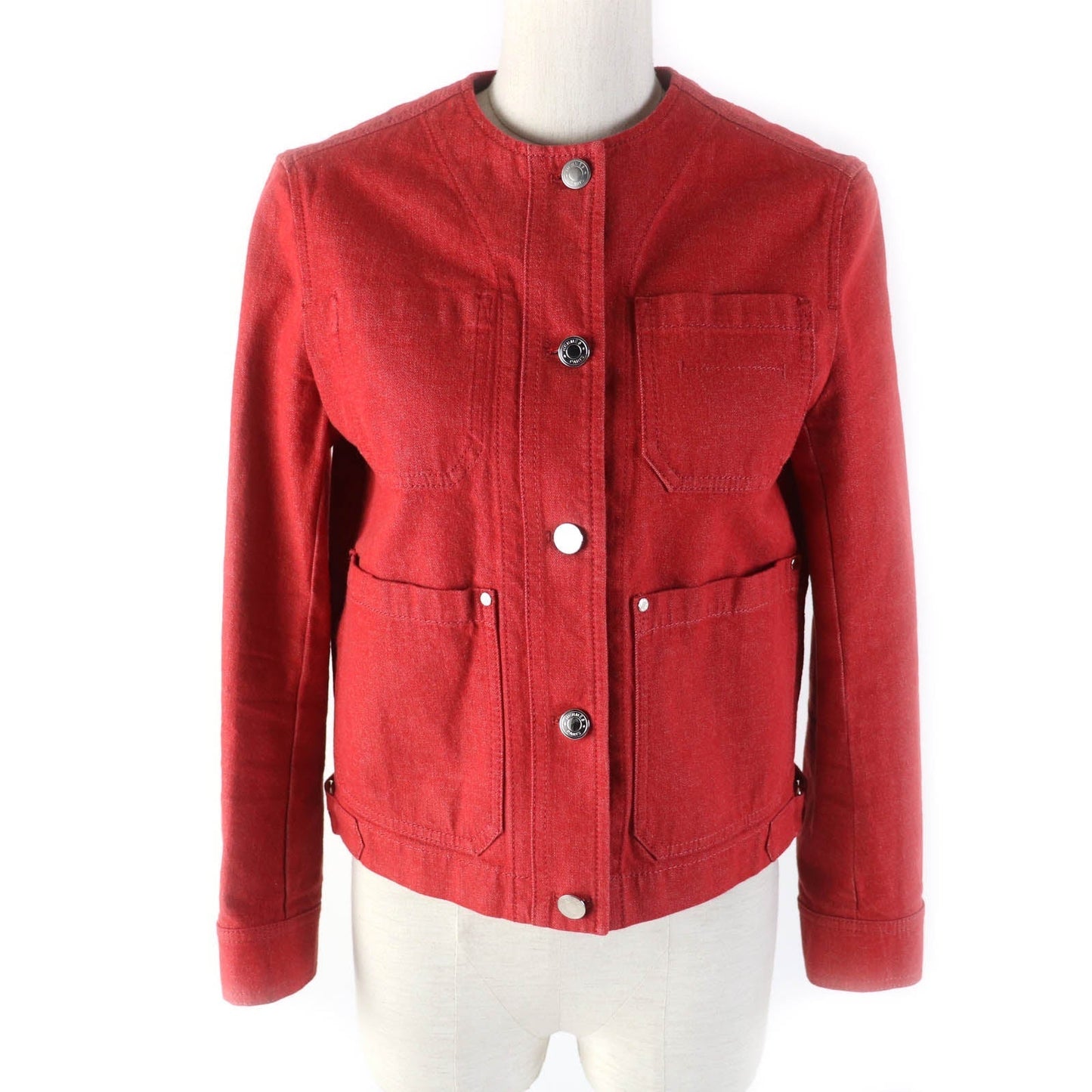 HERMES No color jacket 2E0251DQ cotton Red 36
