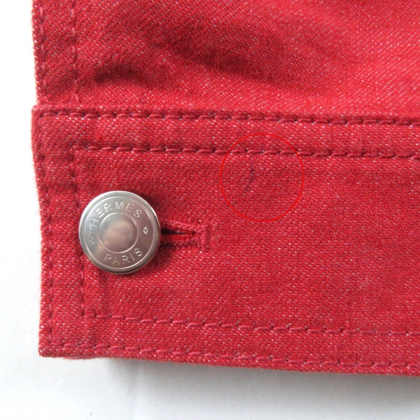HERMES No color jacket 2E0251DQ cotton Red 36