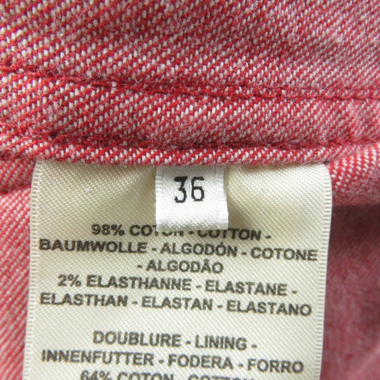 HERMES No color jacket 2E0251DQ cotton Red 36