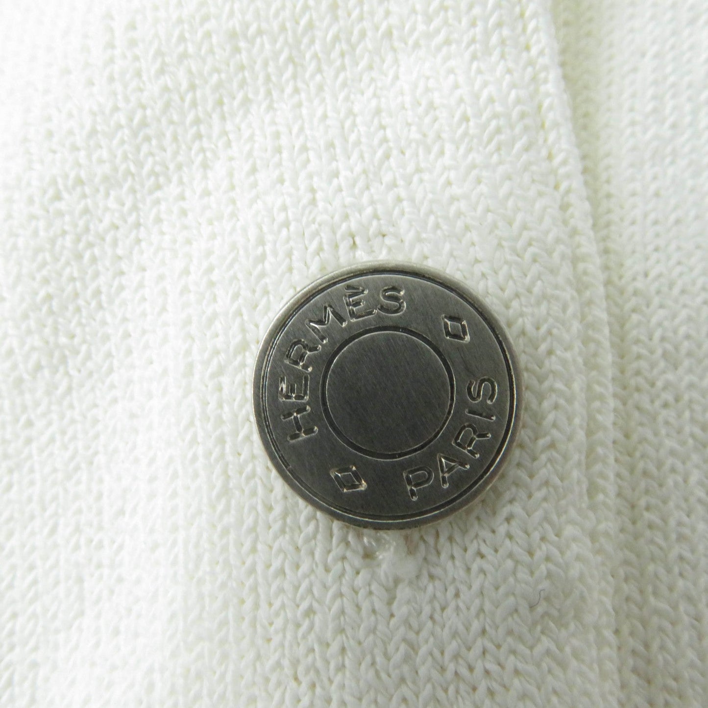 HERMES cardigan Rayon Ivory
