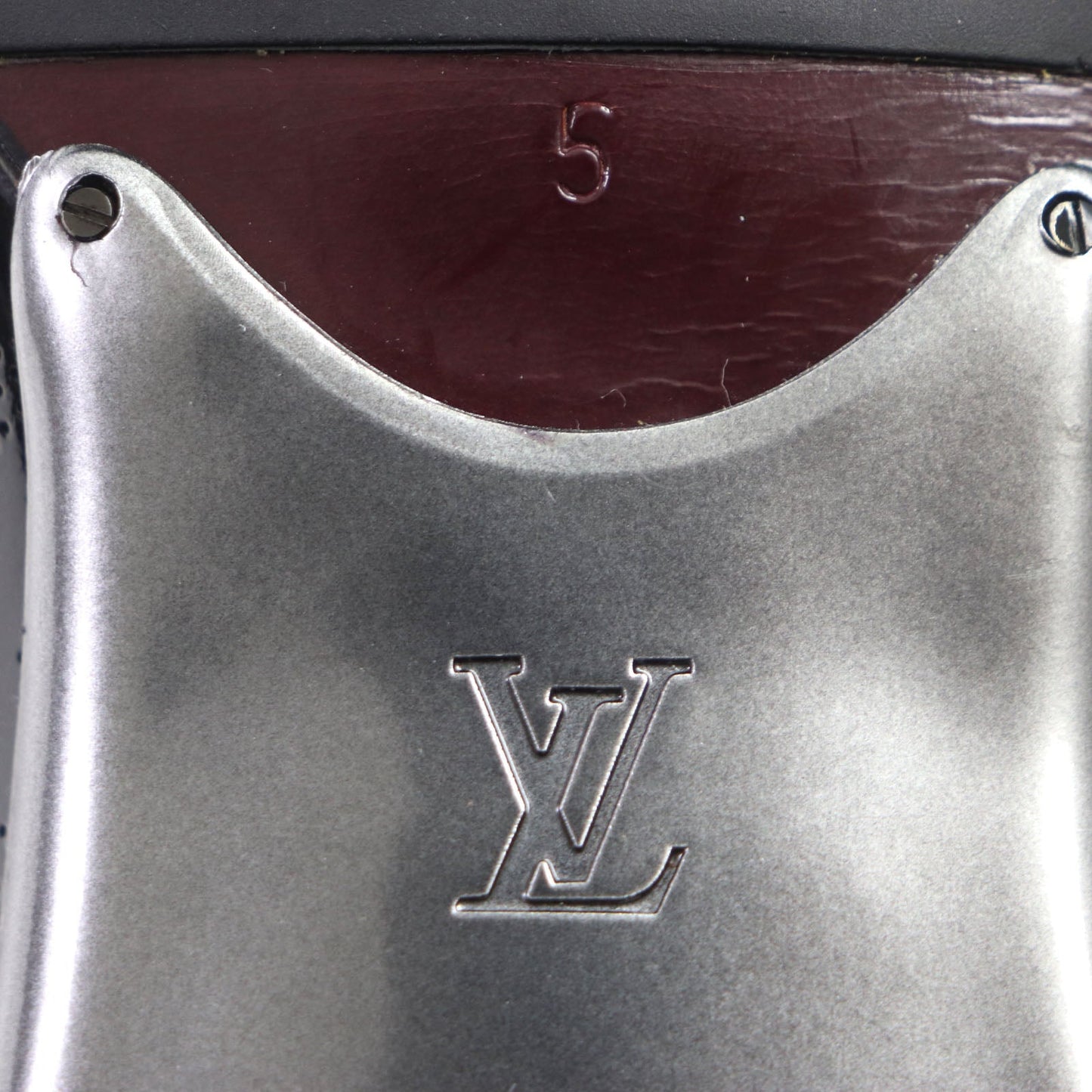 LOUIS VUITTON Dress shoes Patent leather black Monogram 5