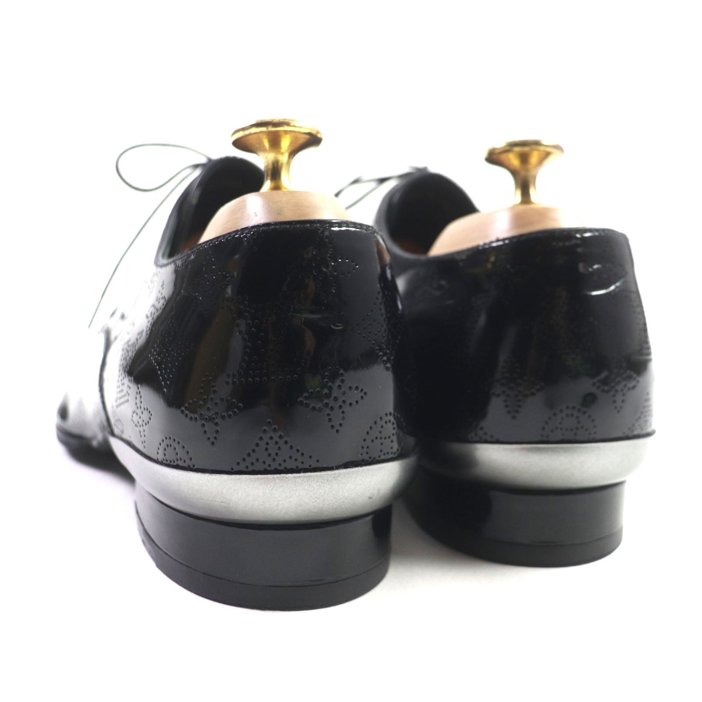 LOUIS VUITTON Dress shoes Patent leather black Monogram 5