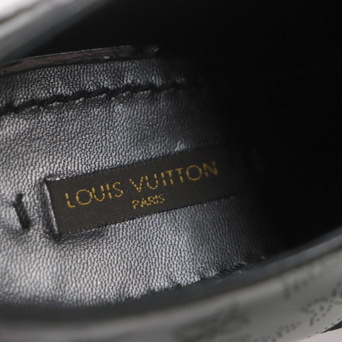 LOUIS VUITTON Dress shoes Patent leather black Monogram 5