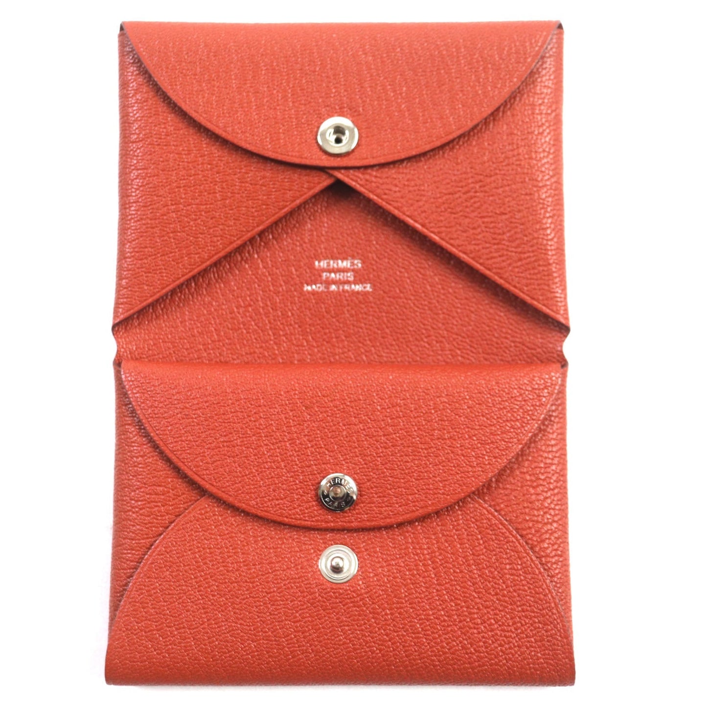 HERMES Coin case Shoble misol Orange Calvi duo