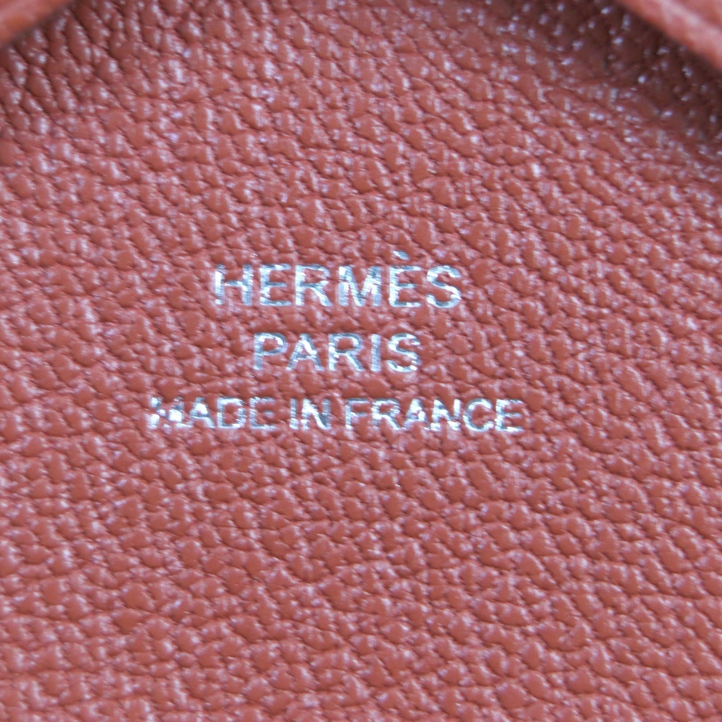 HERMES Coin case Shoble misol Orange Calvi duo