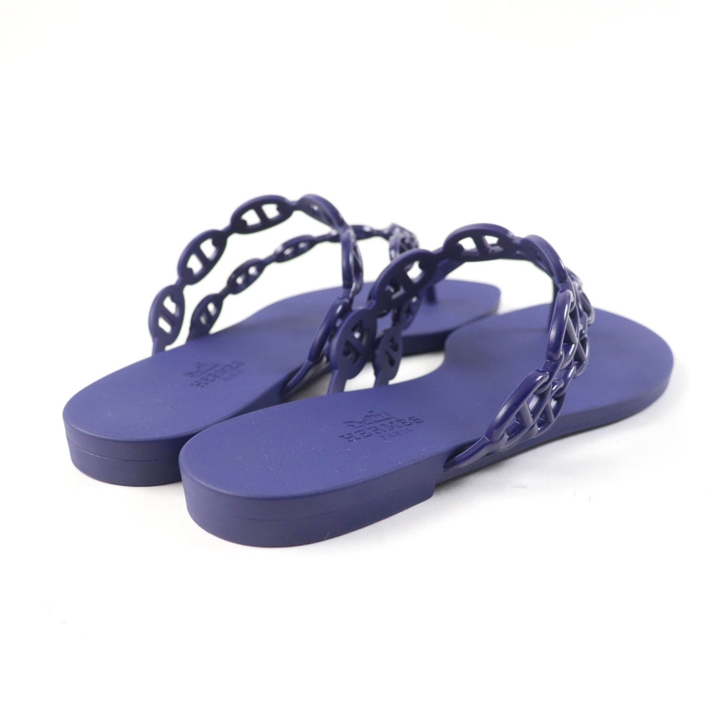 HERMES Sandals rubber purple island 37