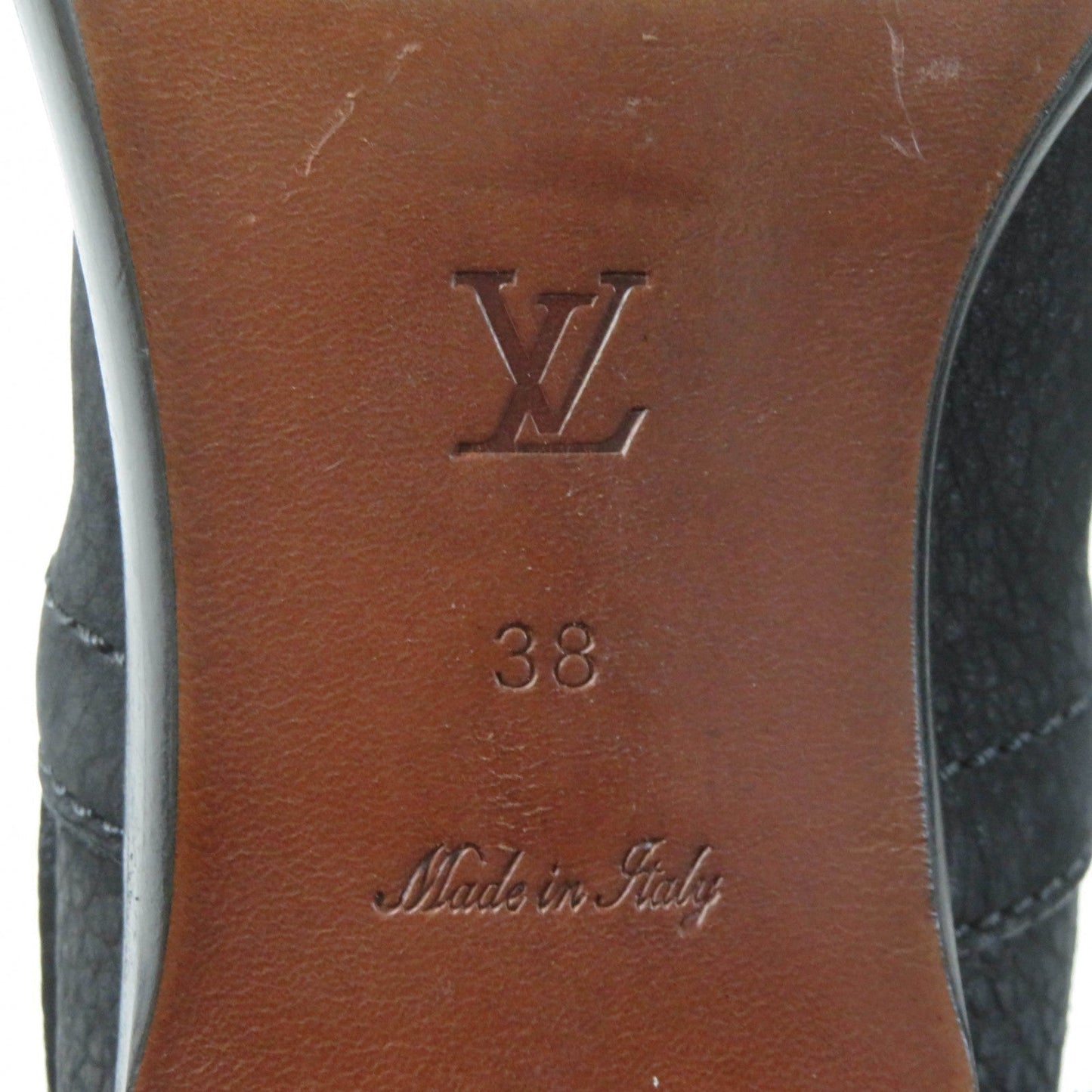 LOUIS VUITTON Ankle boots leather black 38
