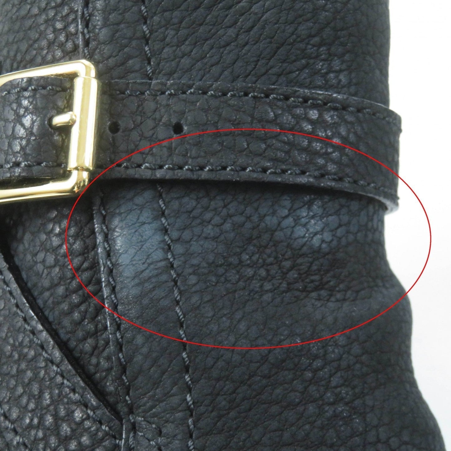 LOUIS VUITTON Ankle boots leather black 38