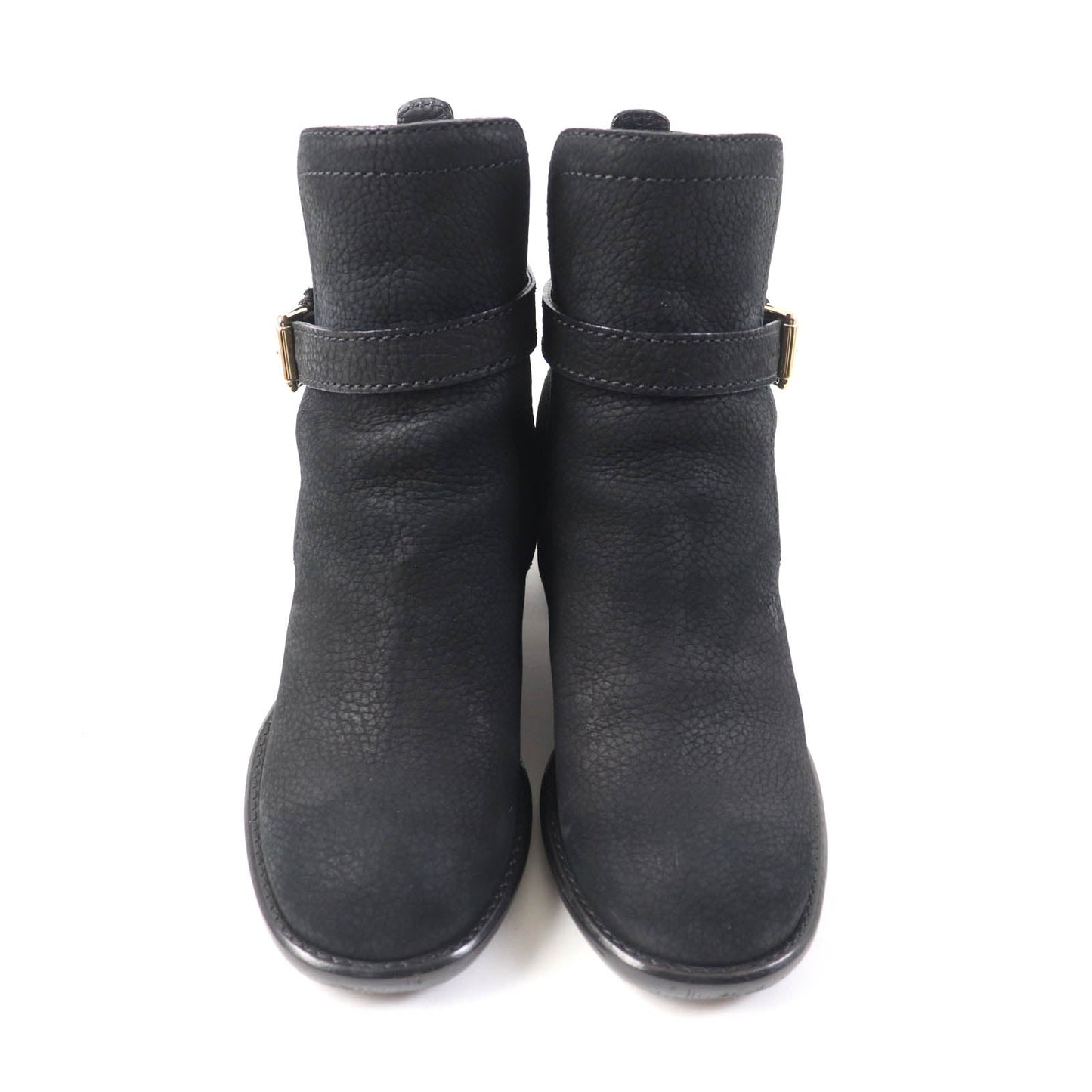 LOUIS VUITTON Ankle boots leather black 38