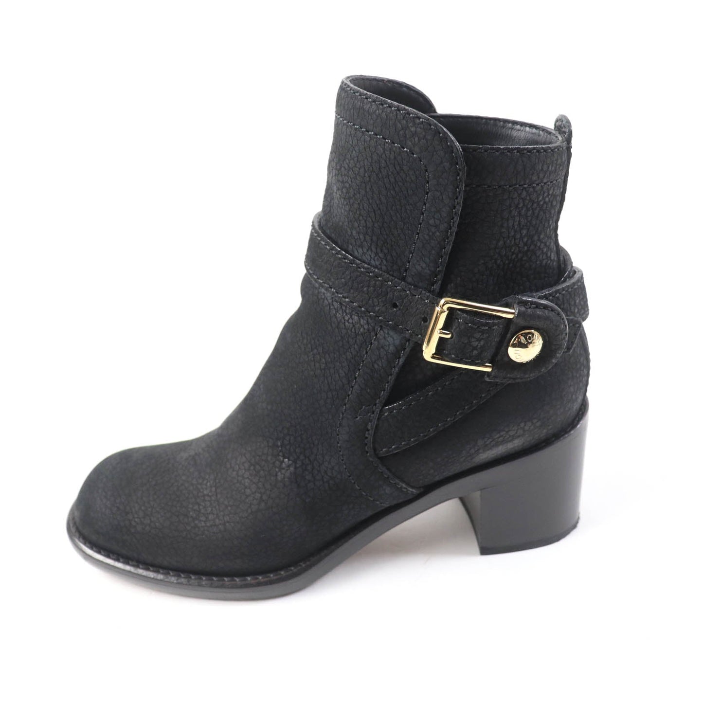 LOUIS VUITTON Ankle boots leather black 38