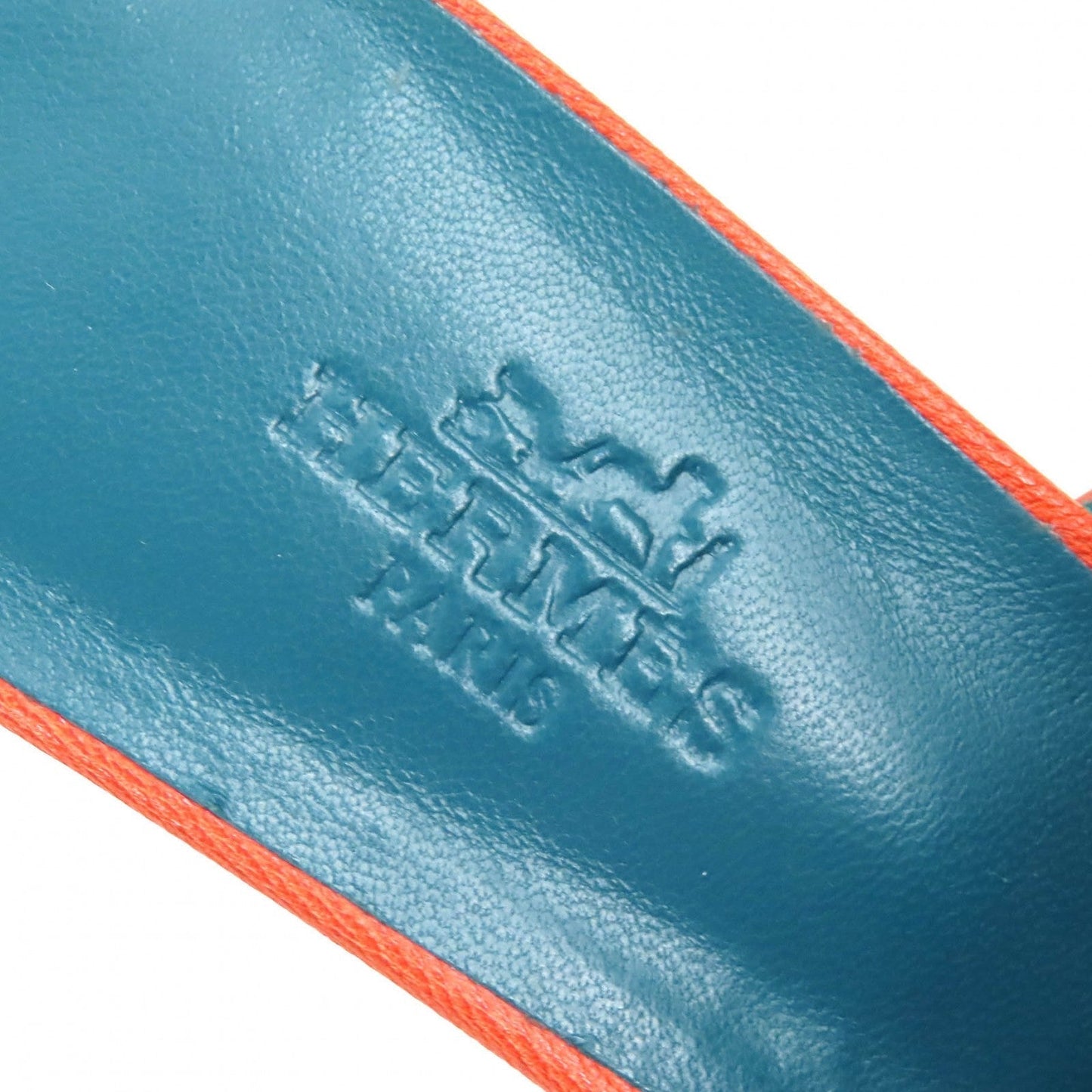 HERMES Sandals 211070Z leather Brown candy 36