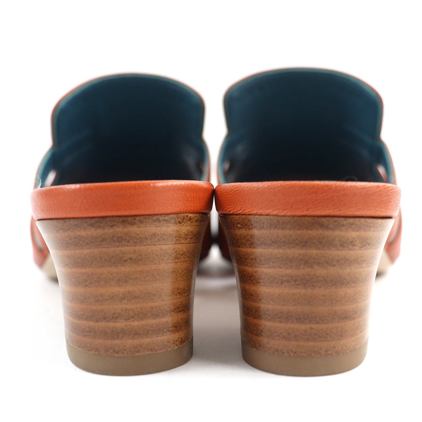 HERMES Sandals 211070Z leather Brown candy 36