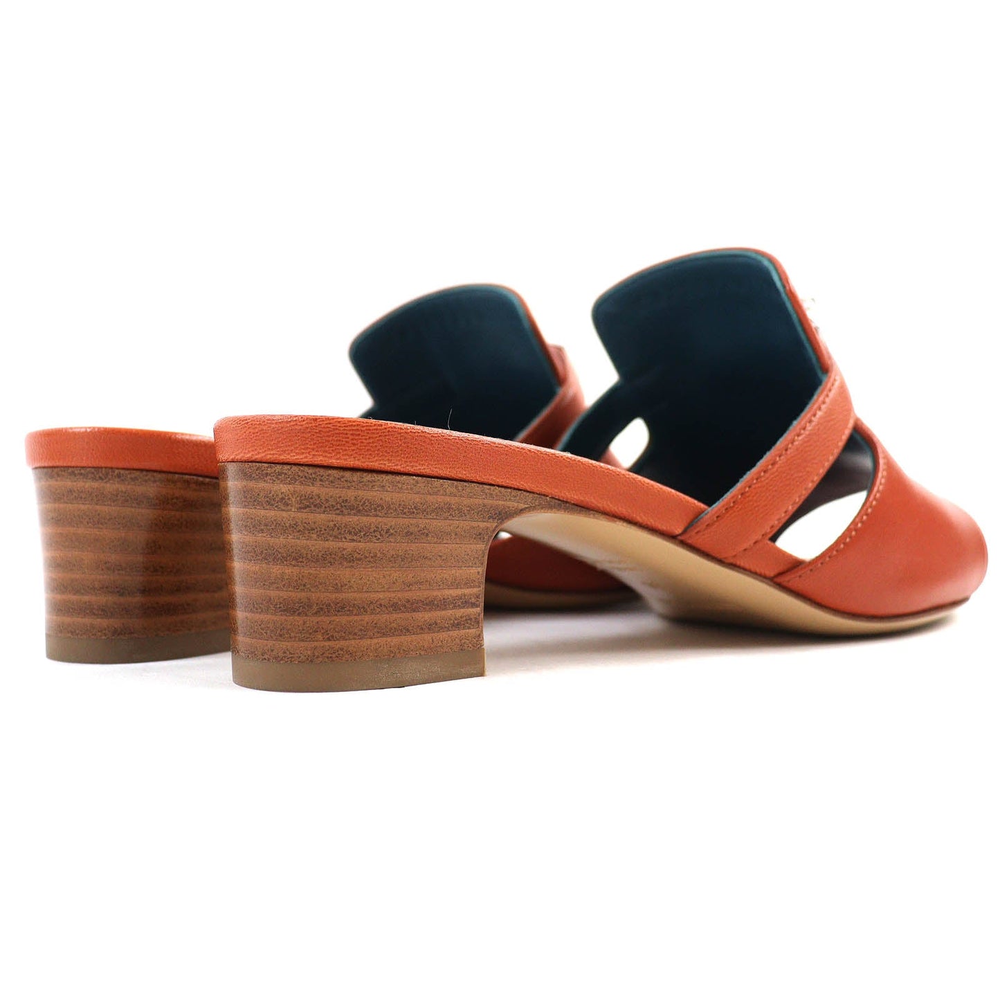 HERMES Sandals 211070Z leather Brown candy 36