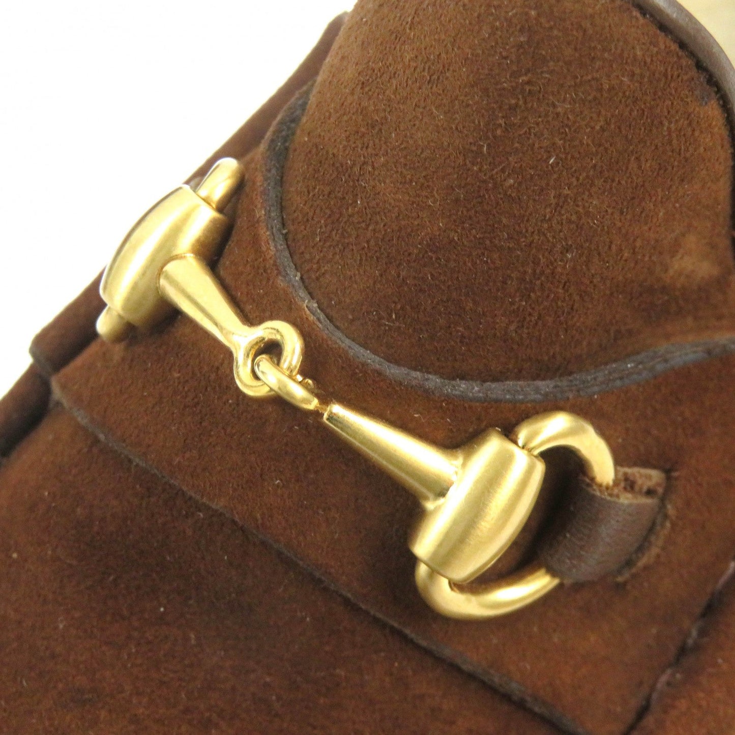 GUCCI loafers Suede leather Brown 35.5