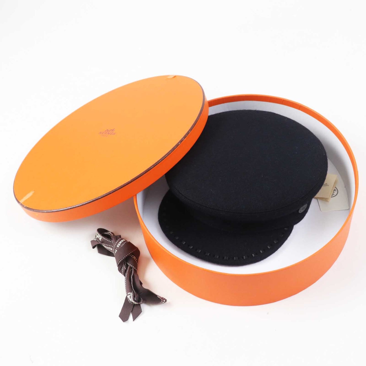 HERMES Casquette wool Dark navy saint malo 58
