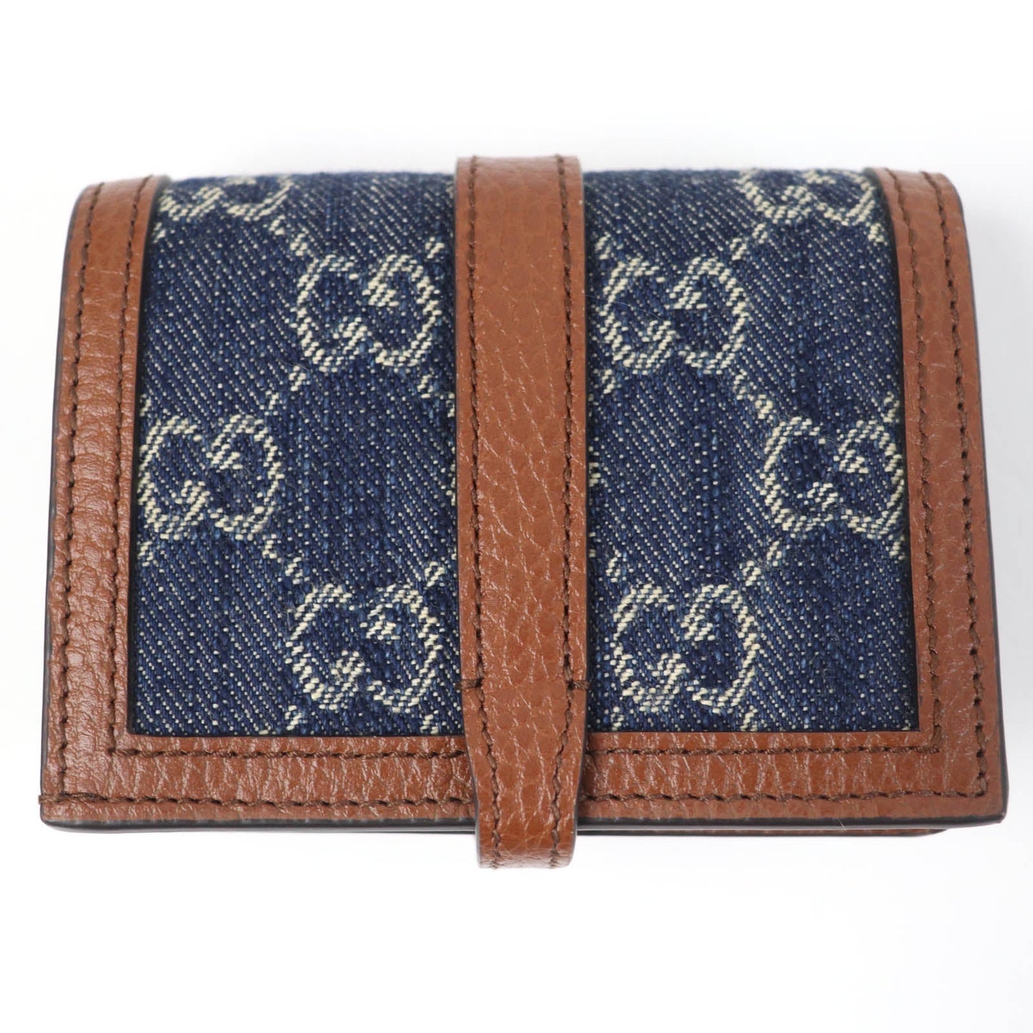GUCCI Bifold Wallet 645536 denim Indigo Gucci Jackie 1961 Card Case Wallet