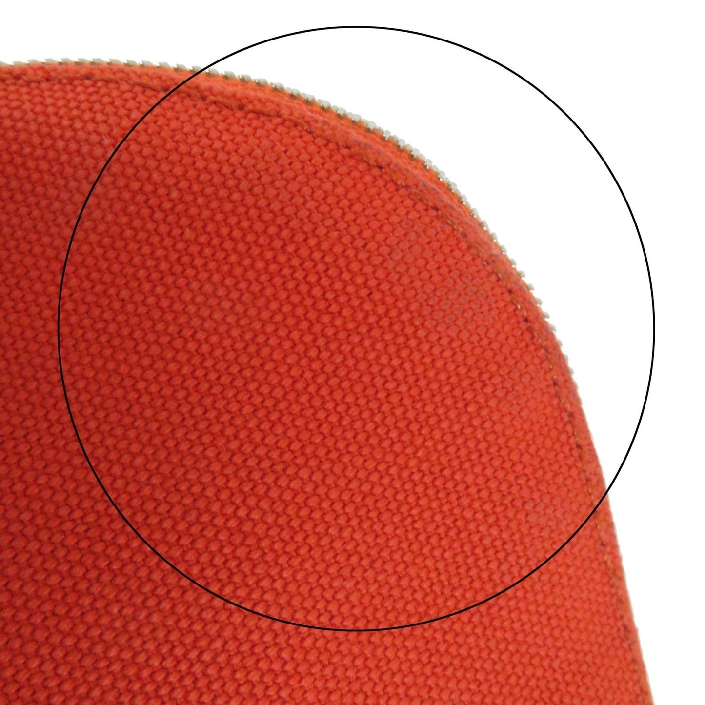 HERMES Pouch cotton Orange Bored Pouch MM