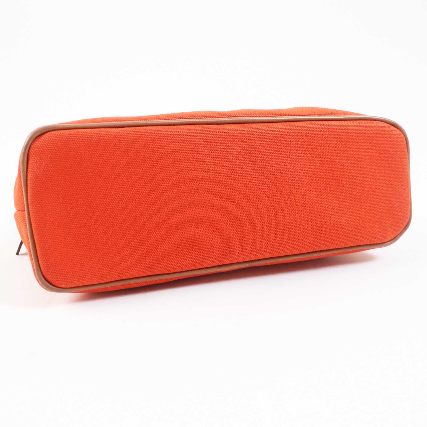 HERMES Pouch cotton Orange Bored Pouch MM