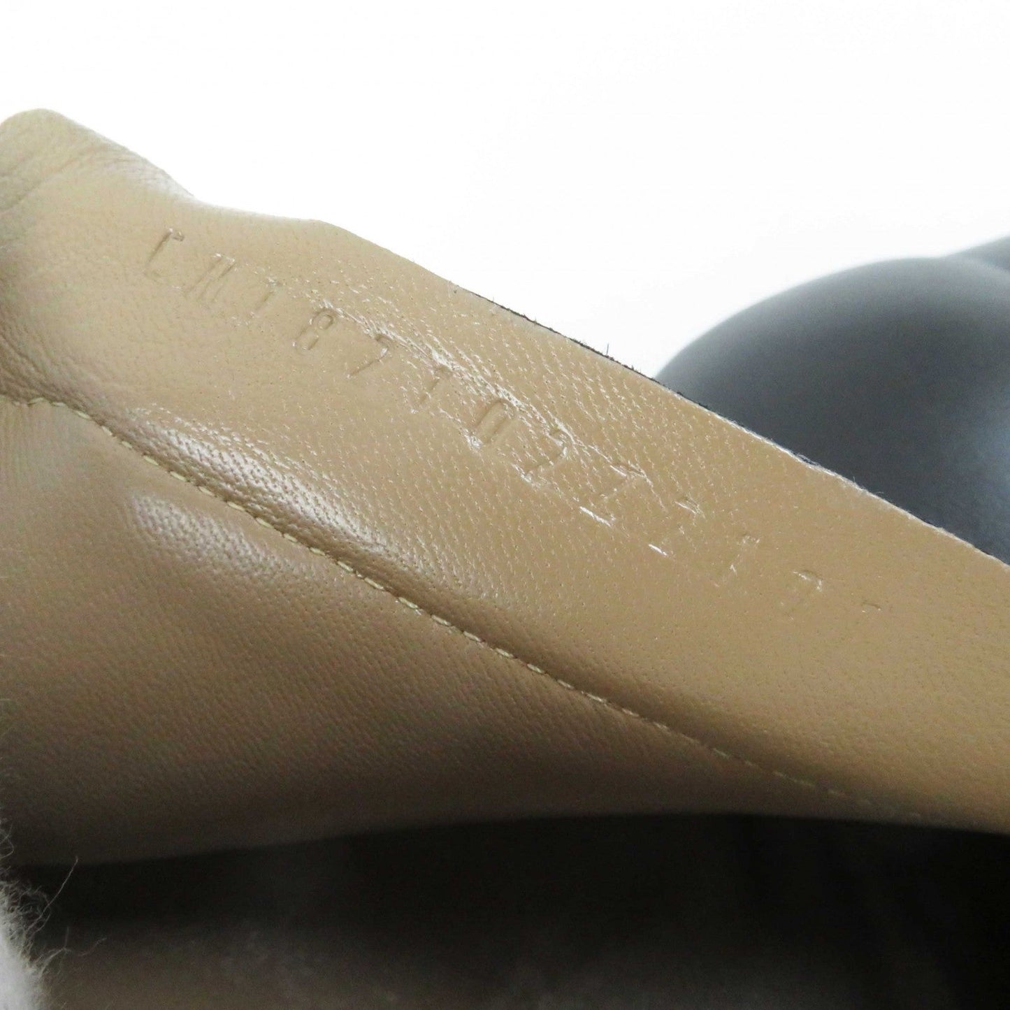 HERMES short boots leather black Saint Germain 37