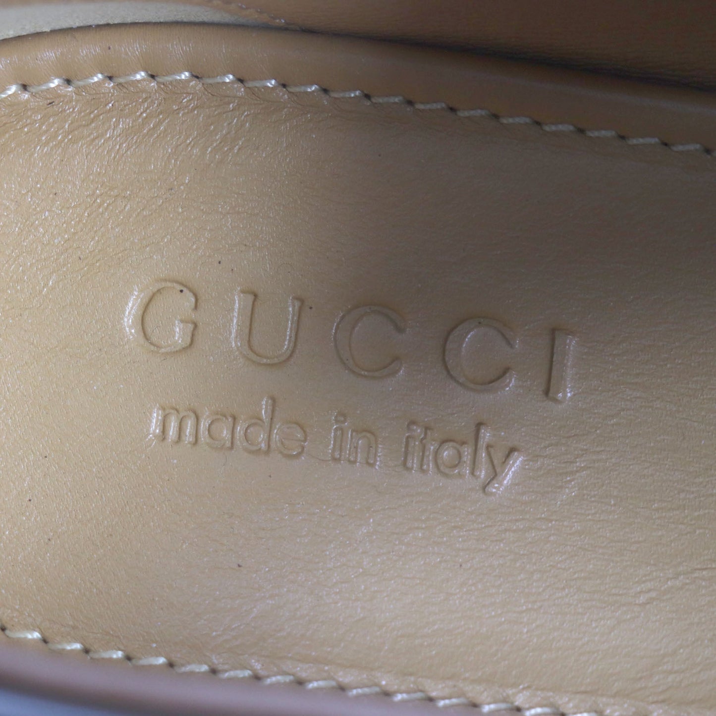 GUCCI loafers 406994 leather Brown Jordaan 6