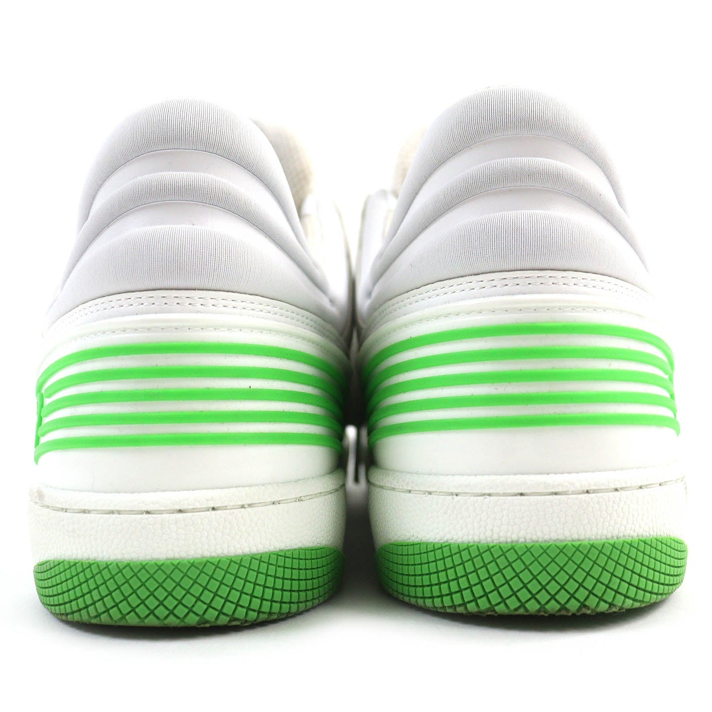 GUCCI Low cut sneakers 700290 leather White green basket 7