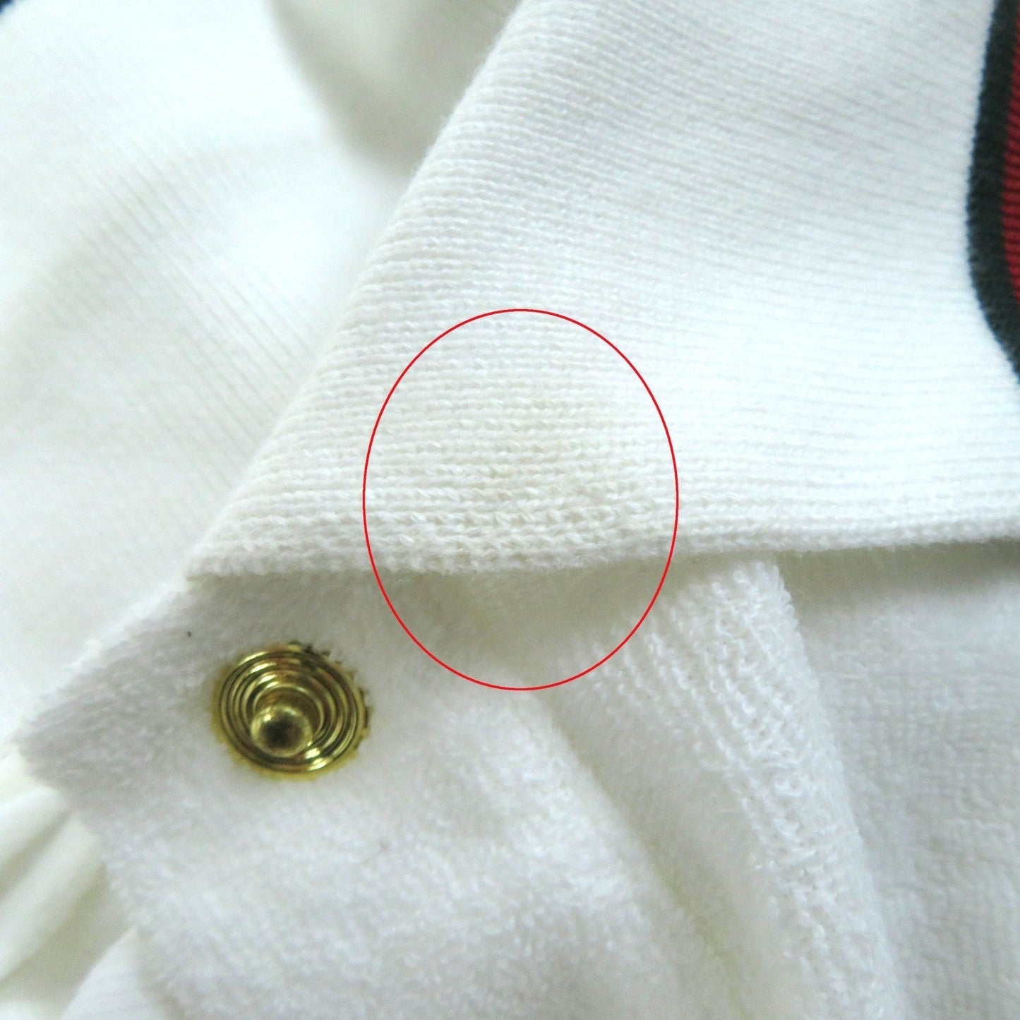 GUCCI Short sleeve polo shirt 599122 cotton white XS